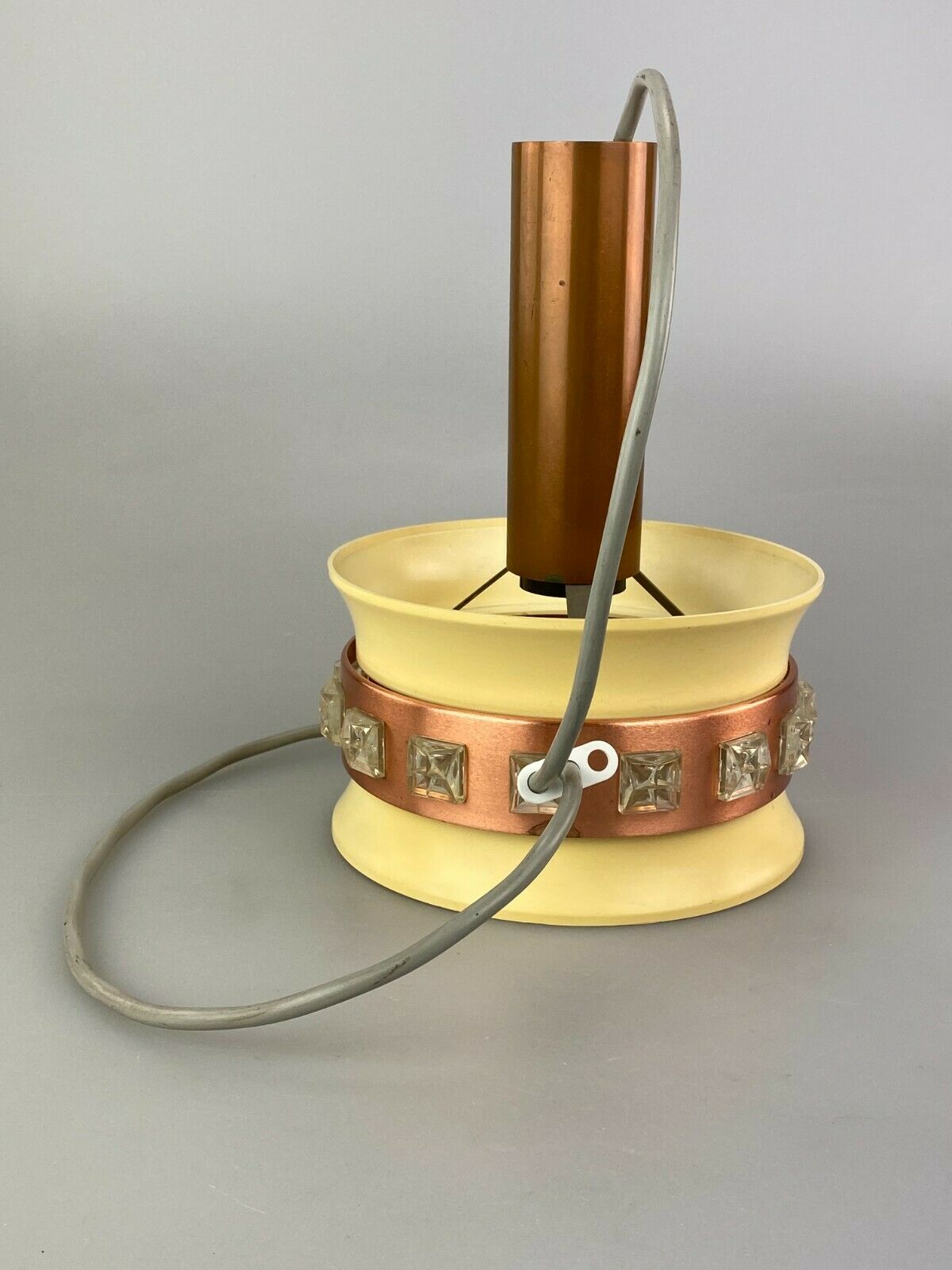70s lamp light hanging lamp ceiling lamp metal Space Age Design VEB 60s