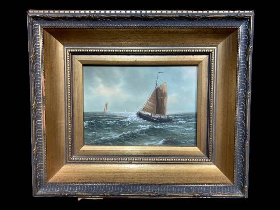 Peinture sur bois signée Breedveld