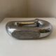 Vintage 1970s asymmetrical modernist aluminum soliflore vase