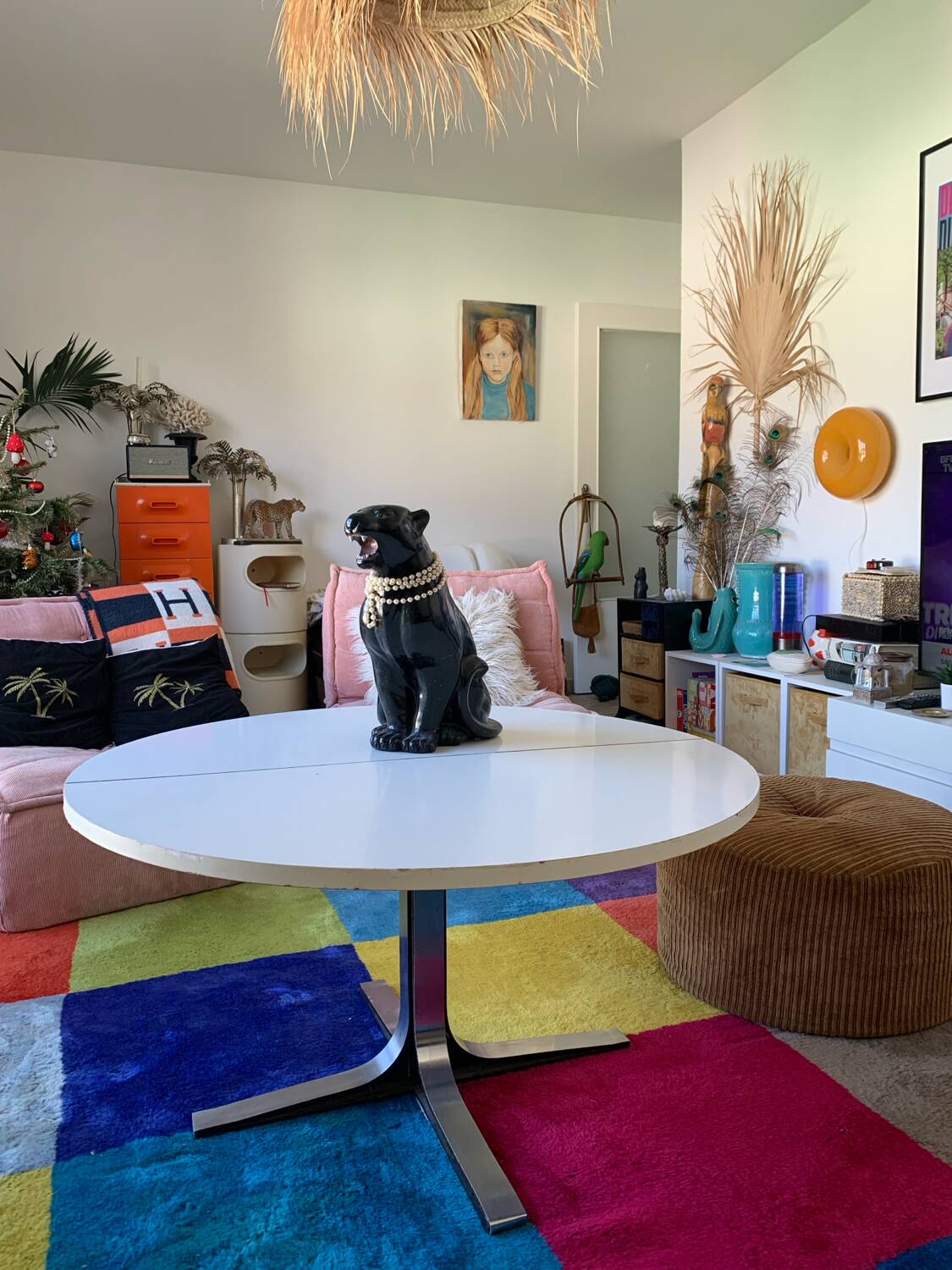 70s retractable coffee table