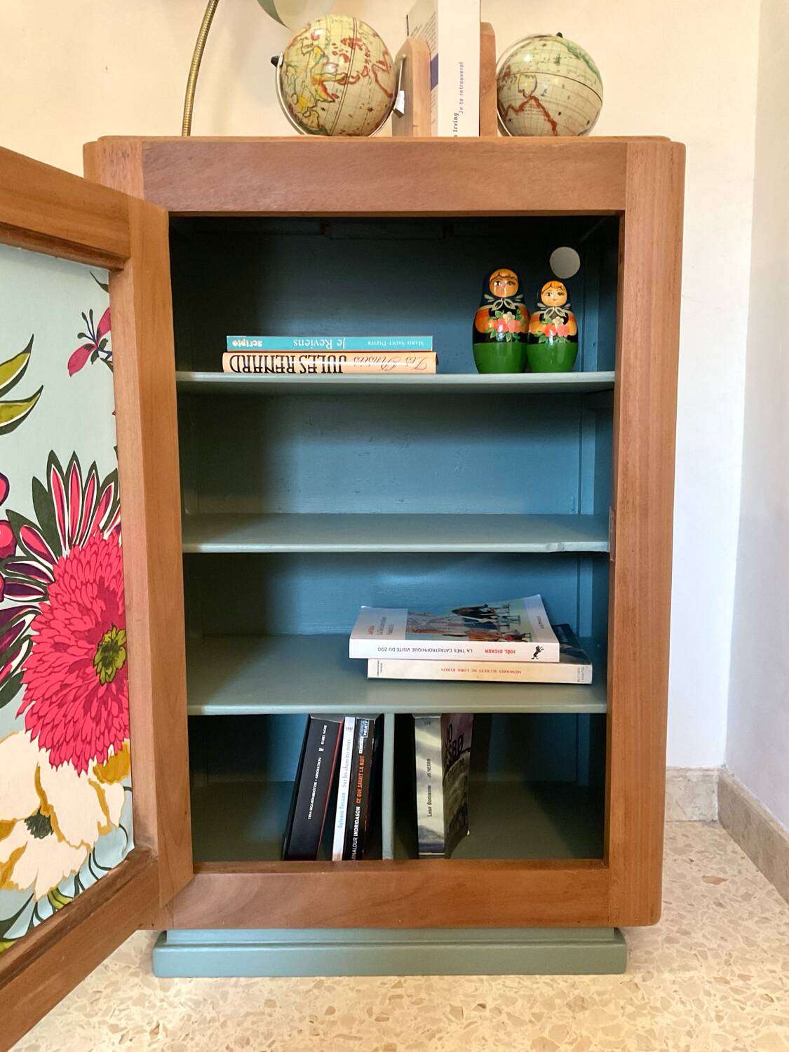 Meuble style confiturier années 50