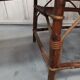 Armchair Sunbathing in wicker rattan wood lounger blue features