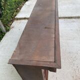 19th century solid oak wood dresser ladder