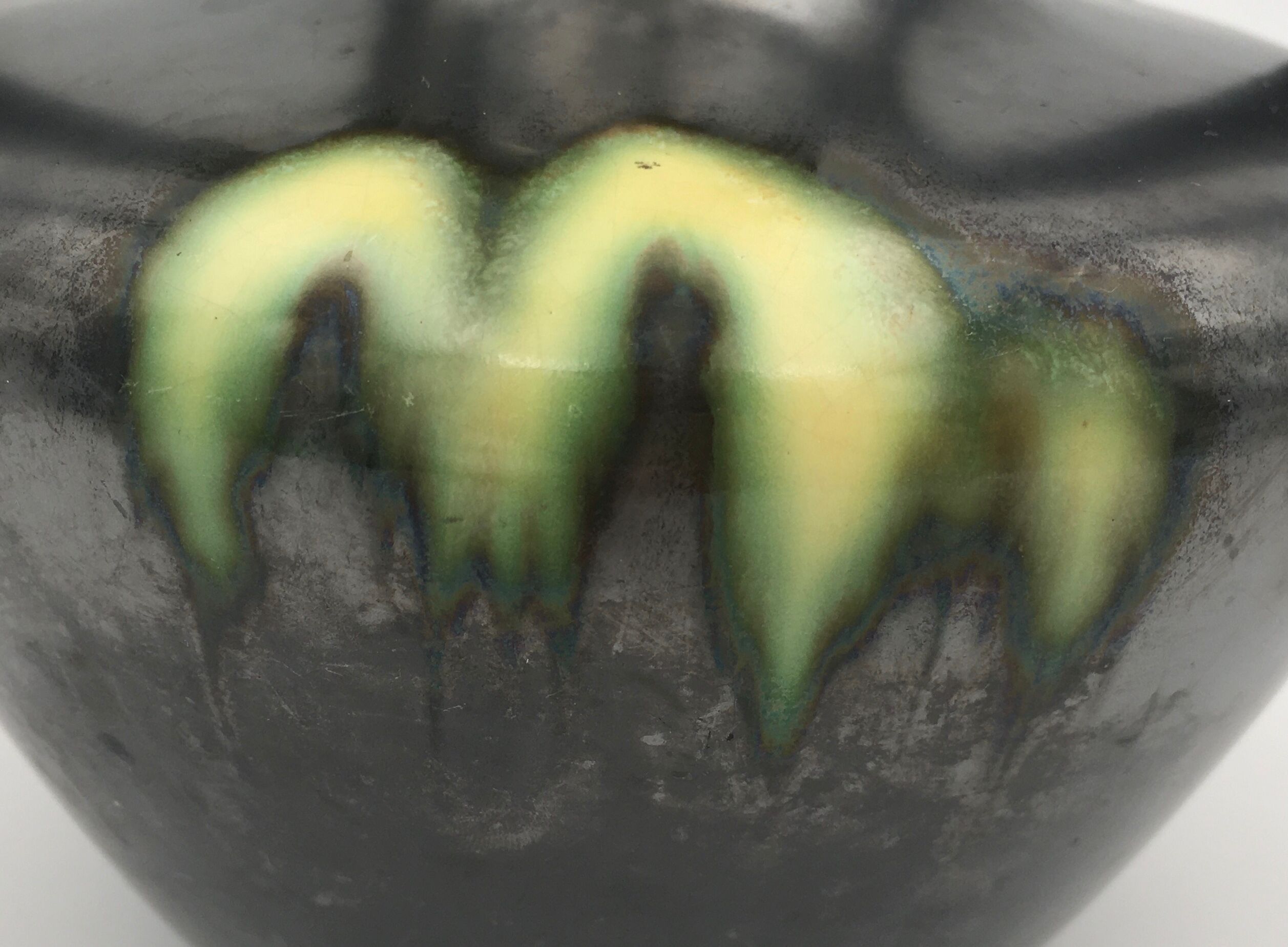 Art Deco vase in glazed ceramics, by Gustave De Bruyn, numbered - 1920s-1930s