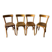 Série de 4 chaises bistrot Baumann