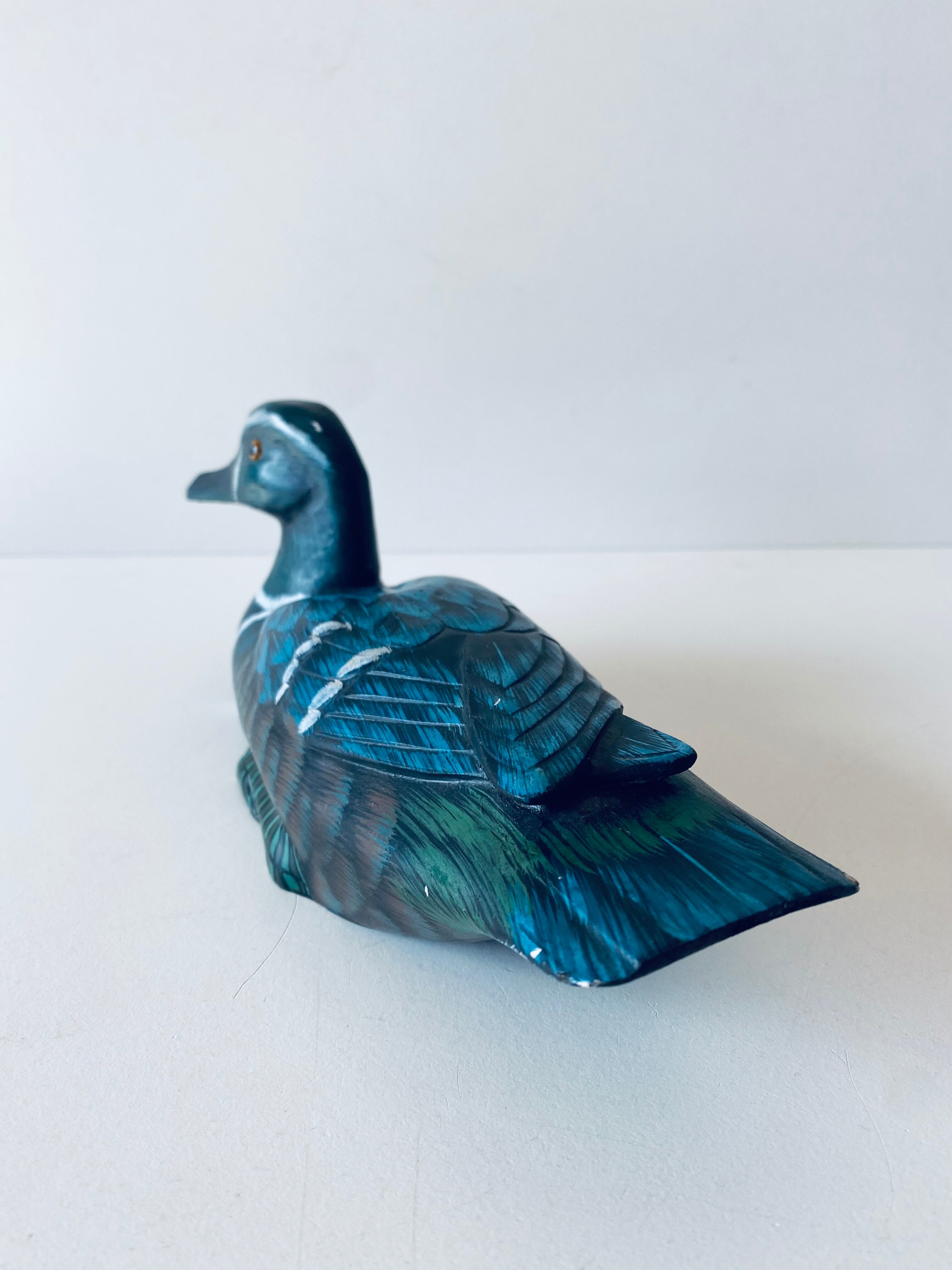 Decorative wooden duck