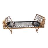 Lit en rotin vintage décoration scandinave daybed
