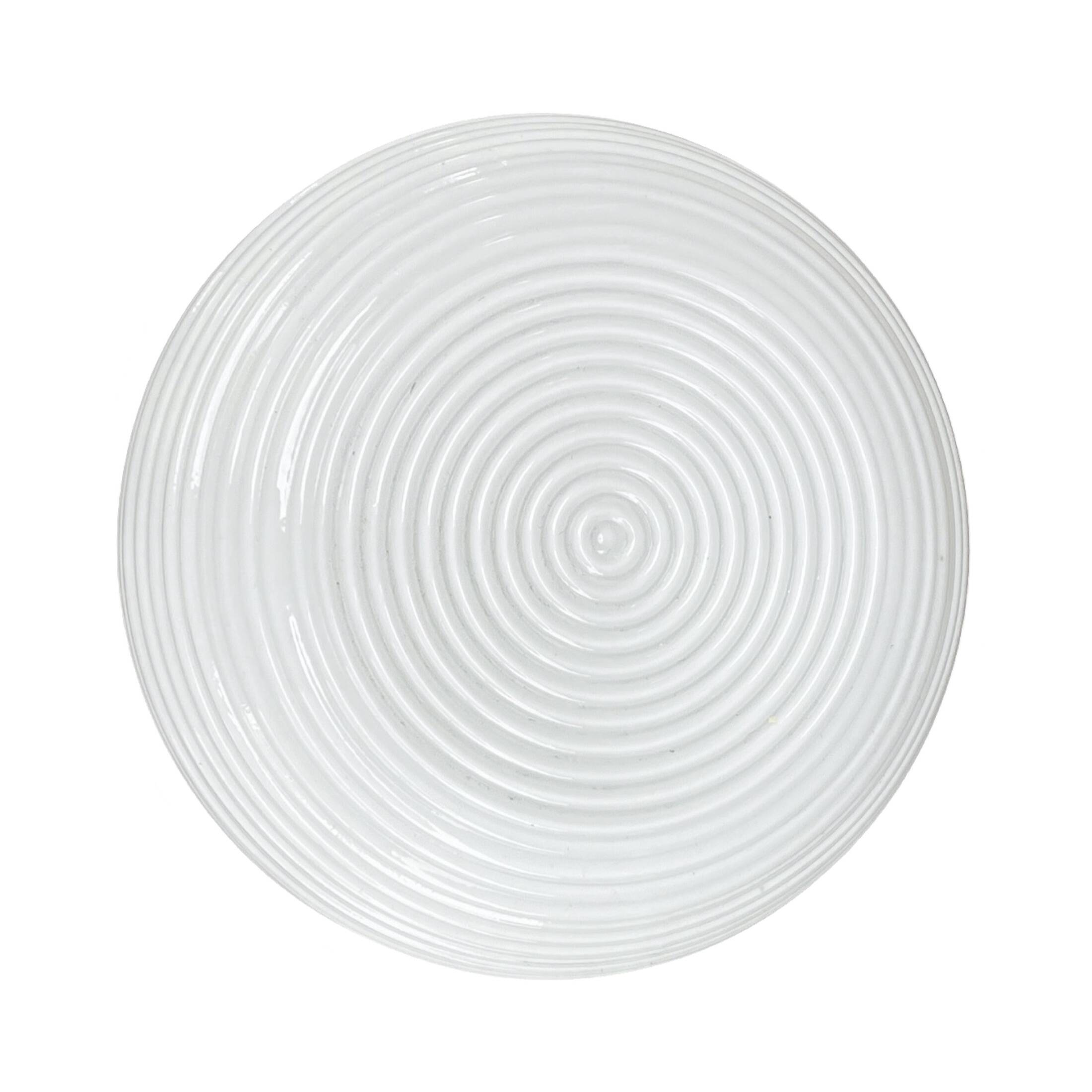 White glass spiral wall lamp by Polam Vikasy, Poland in the 1970s.