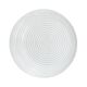 White glass spiral wall lamp by Polam Vikasy, Poland in the 1970s.