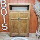 Oak wardrobe 2 doors Art Deco style renovated
