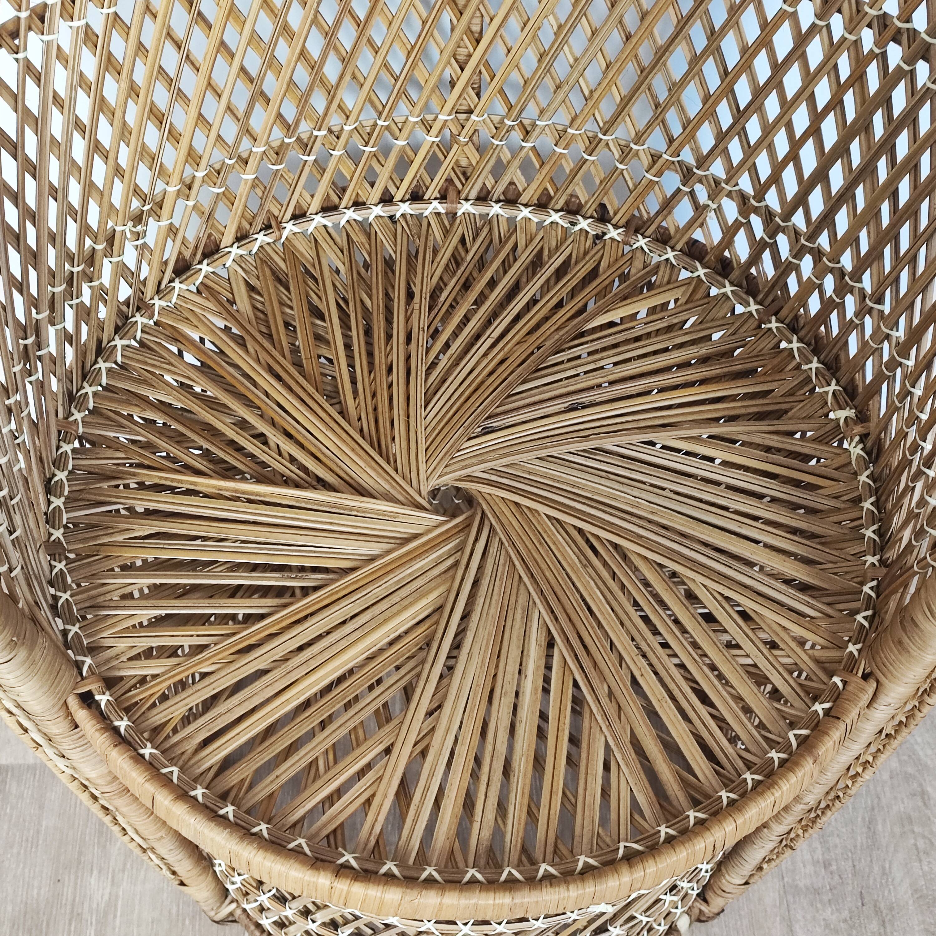 Fauteuil en rotin "Emmanuelle"