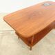 Teak coffee table with double top and ceramic insert — Scandinavian, 1960s
