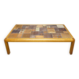 Danish coffee table with ceramic top, 1960s