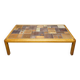 Danish coffee table with ceramic top, 1960s