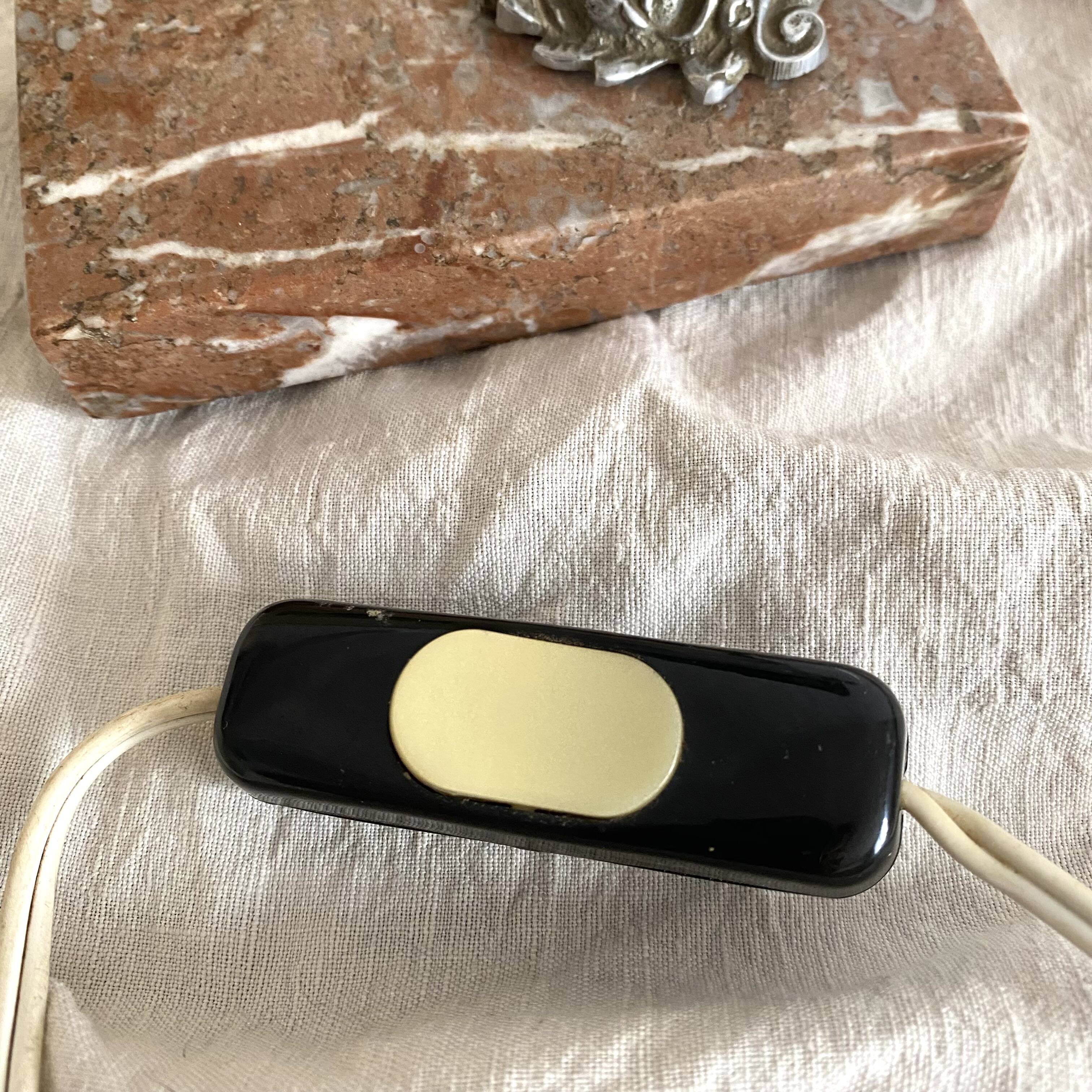 Art deco night light with marble base