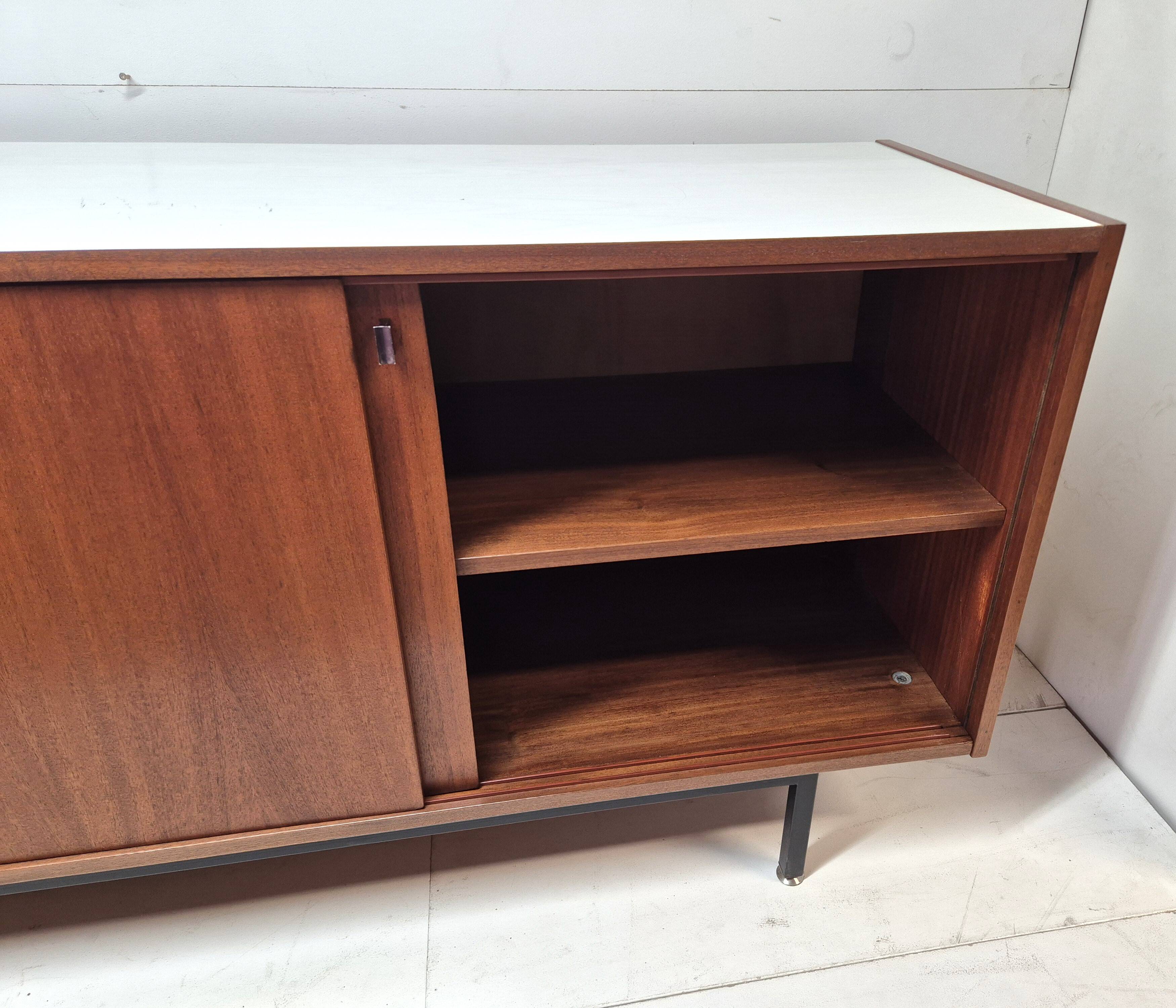 Low sideboard, 1950s/60s, from the Jean Zay University Residence in Antony