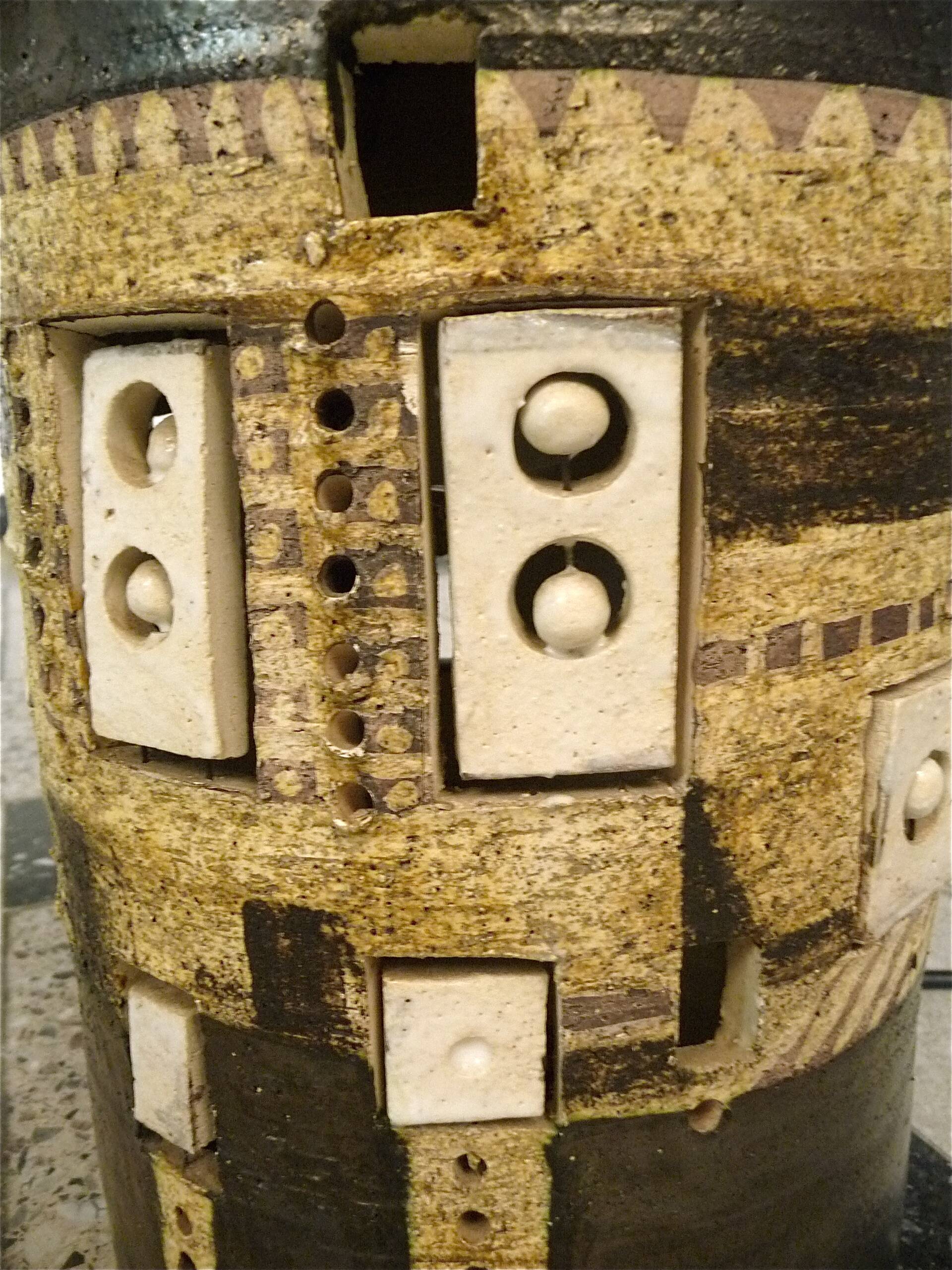 Set of 2 Ceramic Large Floor or Table Lamps by Georges Pelletier for Accolay, France 1960s