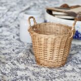 Small vintage wicker mini basket