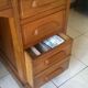 American desk with oak curtain