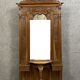 Coat rack Louis XV has oak console around 1850