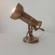 Pair of vintage wall sconces CVL in solid gold brass.