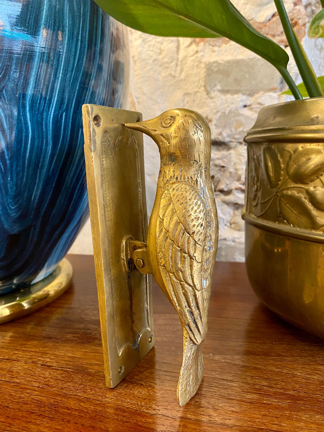 Green peak brass knocker