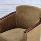 1960s, Danish armchair, furniture velour, ash wood.