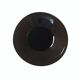 Italian vase in blown black glass & copper aventurine – 1960s