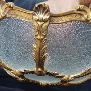 Bronze-gilt ceiling light and glass – Louis XV style