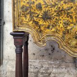 Cabinet of gilded and silvered leather, Art Nouveau, circa 1920 – Spain