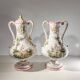 Pair of vases, Marseille earthenware factory, Joseph Gaspard Robert