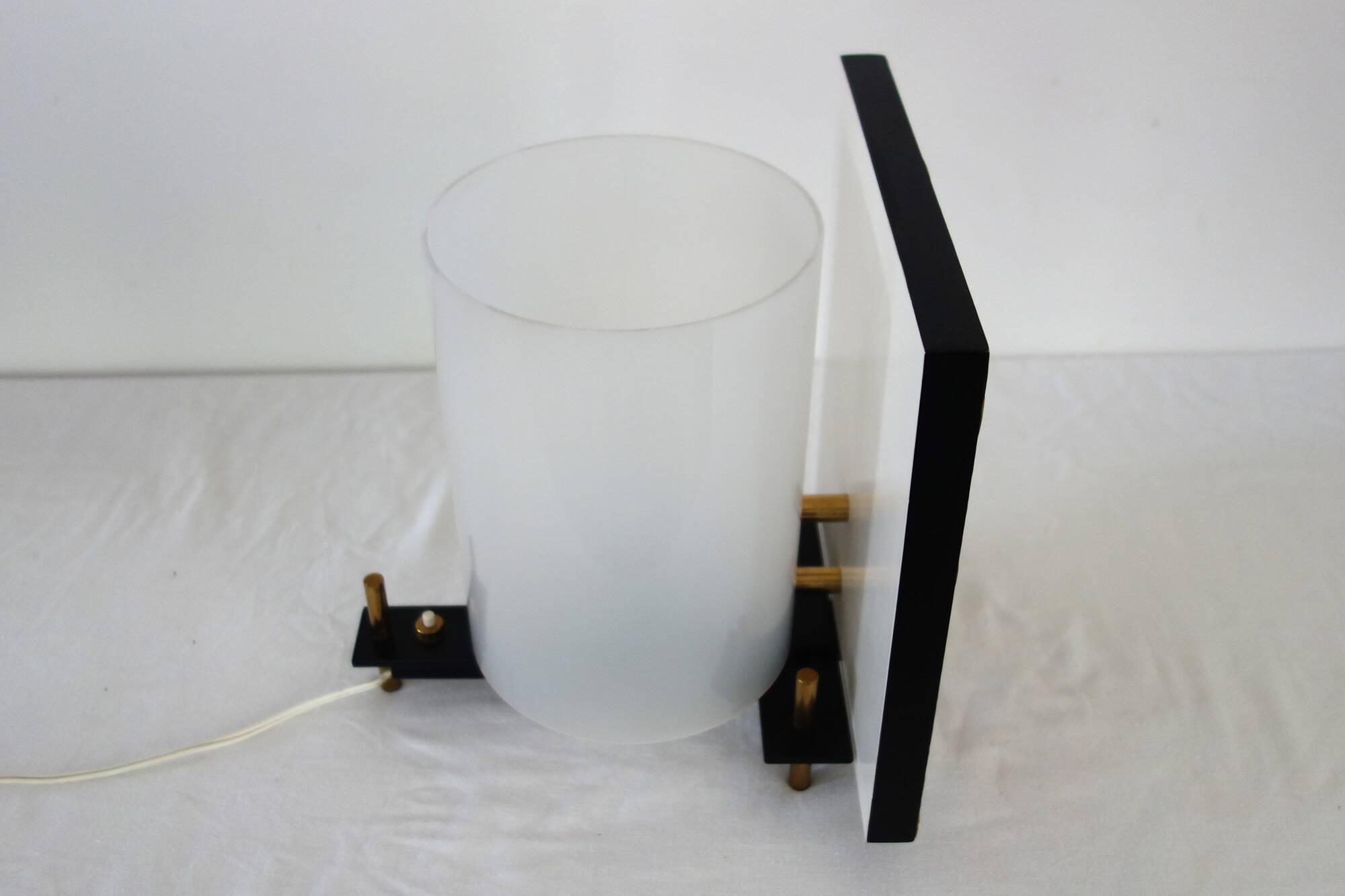 Rare lamp by Georges Frydman with screen 1950s