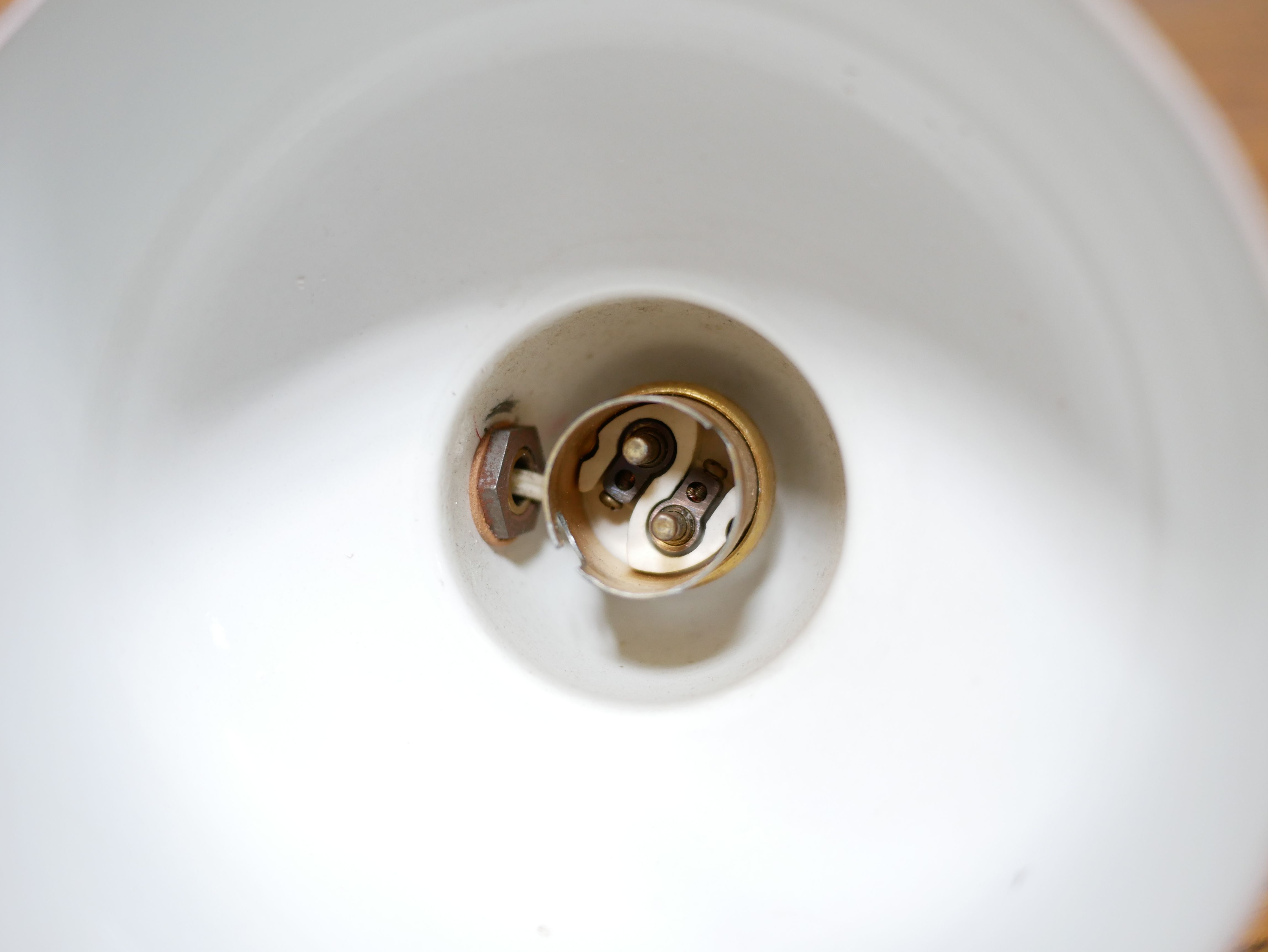 Vintage lamp in metal and brass by Delmas editions