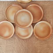 Set of 6 dessert plates in Montgolfier France vintage manufacture