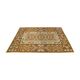 Antique Anatolian Kilim Rug, Turquoise Blue & Mustard Flatweave 141x93 cm