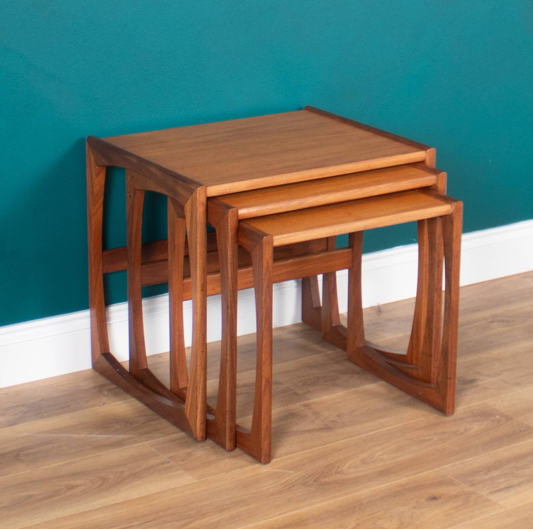 Retro Teak 1960s G Plan Quadrille Nest Of Coffee Tables