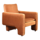 Vintage Italian Lounge Chair in Copper Velvet, 1970s.