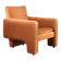 Vintage Italian Lounge Chair in Copper Velvet, 1970s.