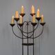 Candélabre de sol unique, forgé à la main, Pays-Bas, vers 1925-1938