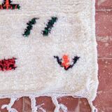 Moroccan Berber rug Beni Ourain 1X1.5 cm