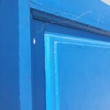 Pair of Colored Glass Doors with Frame - 1960s