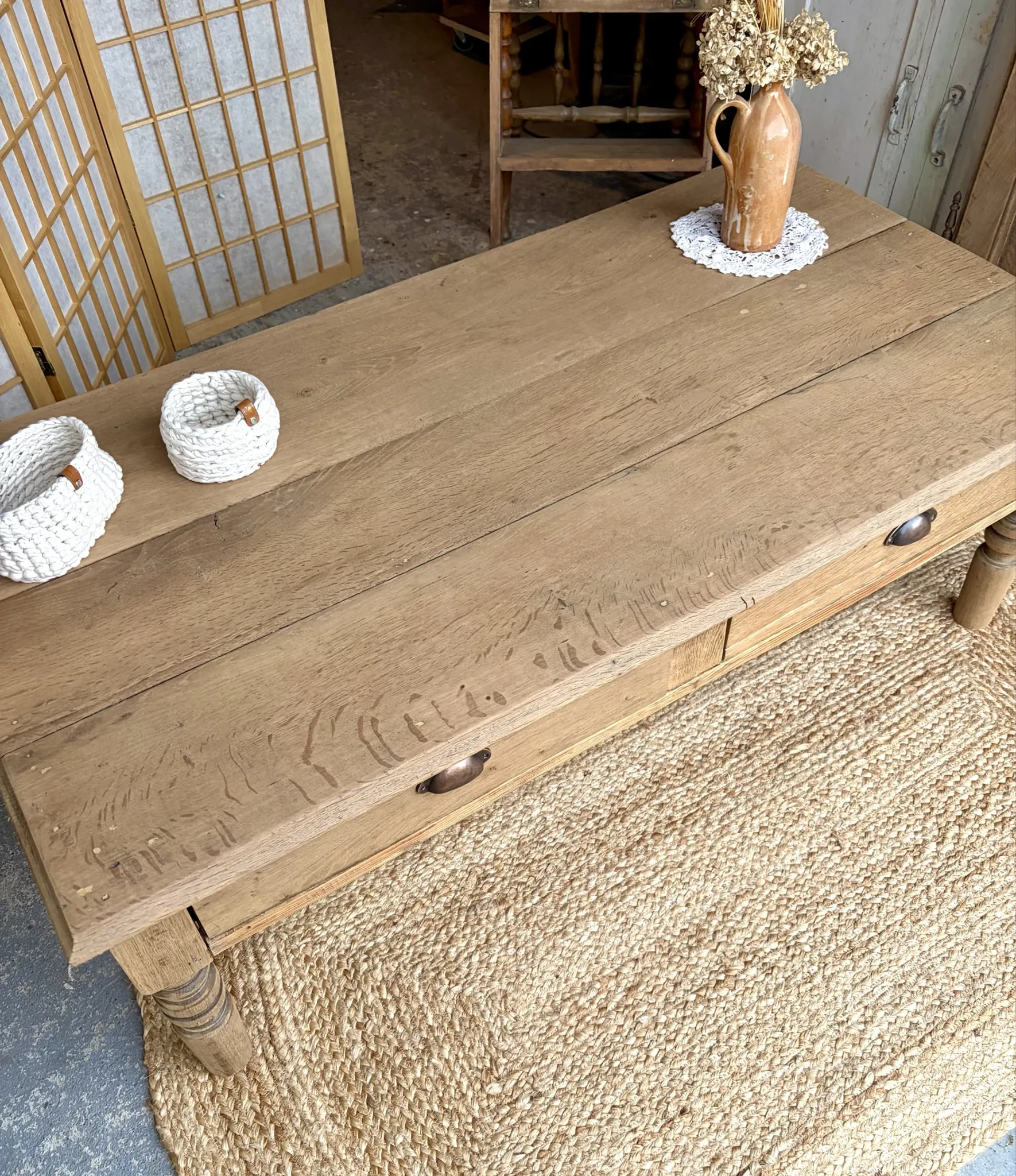 Table basse en chêne 