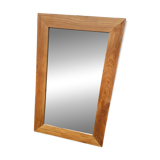 Rectangular mirror in natural teak