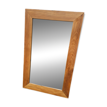 Miroir rectangulaire en tek naturel