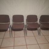 Set of 4 chairs by Giancarlo Piretti for Castelli