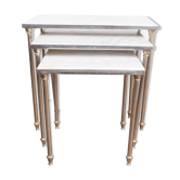 Nesting tables bronze and marble