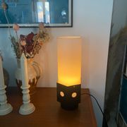 Lampe en verre et plastique années 70
