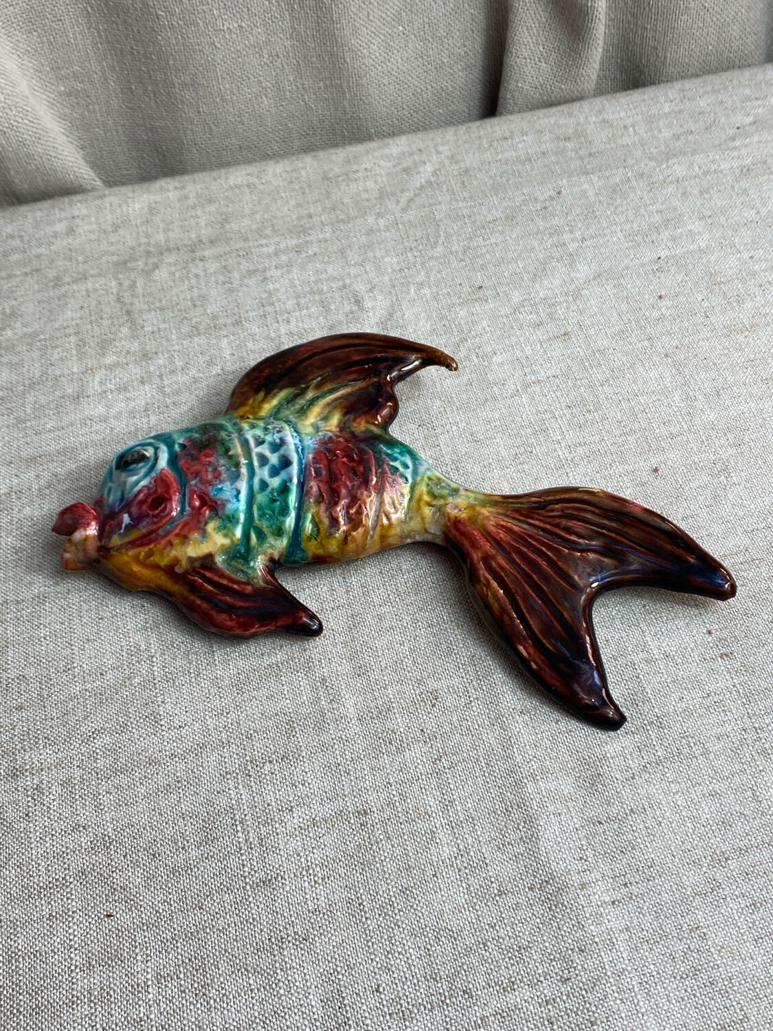 Glazed ceramic fish