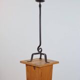 Vintage brutalist candlestick handcrafted with playful decor.