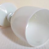 Vintage white opaline vase-cup 16.5 cm